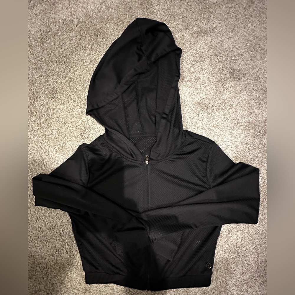 BuffBunny Black Mesh Cropped Jacket -M